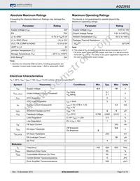 AOZ3103DI Datasheet Page 3