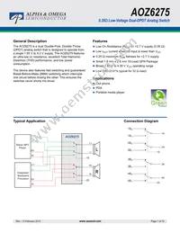 AOZ6275QI#A Datasheet Cover