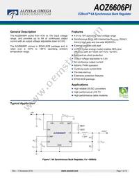 AOZ6606PI Datasheet Cover