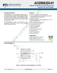 AOZ6663DI-01 Datasheet Cover