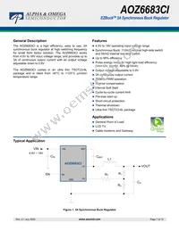 AOZ6683CI Datasheet Cover