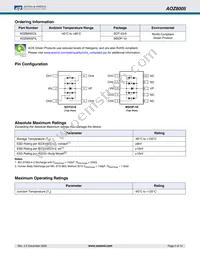 AOZ8005CIL Datasheet Page 2