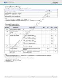 AOZ8075DI Datasheet Page 3