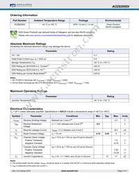 AOZ8205DI Datasheet Page 2