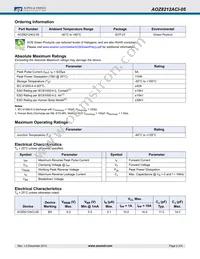 AOZ8212ACI-05 Datasheet Page 2