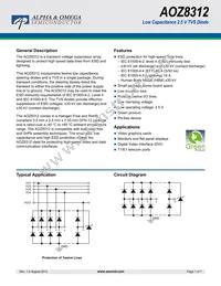 AOZ8312DI Datasheet Cover