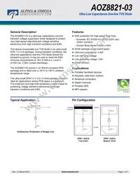 AOZ8821DT-03 Datasheet Cover