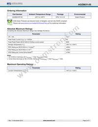 AOZ8831DT-05 Datasheet Page 2