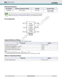 AOZ8906CI Datasheet Page 2