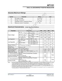 AP1121ASG-13 Datasheet Page 4