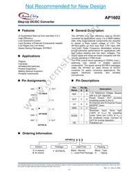 AP1602BYL-7 Datasheet Cover