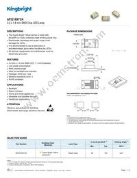 AP3216SYCK Datasheet Cover