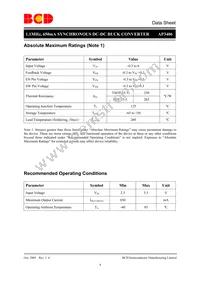 AP3406KT-ADJTRG1 Datasheet Page 4