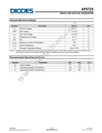 AP5725WUG-7 Datasheet Page 3