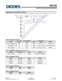 AP5725WUG-7 Datasheet Page 12