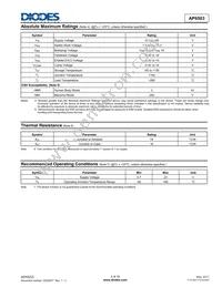 AP6503SP-13 Datasheet Page 3