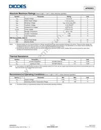 AP65503SP-13 Datasheet Page 3