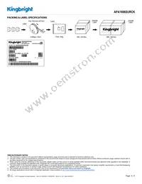 APA1606SURCK Datasheet Page 4