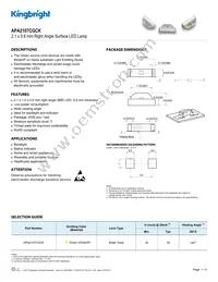 APA2107CGCK Datasheet Cover