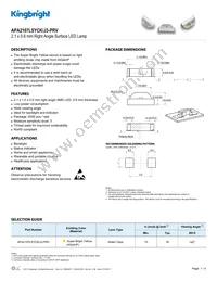 APA2107LSYCK/J3-PRV Datasheet Cover