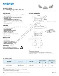 APA2107LVBC/D Datasheet Cover