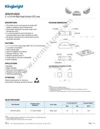 APA2107LZGCK Datasheet Cover