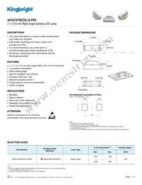 APA2107SECK/J3-PRV Datasheet Cover