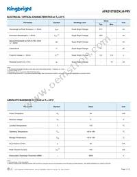 APA2107SECK/J4-PRV Datasheet Page 2