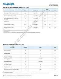 APA2107SURCK Datasheet Page 2