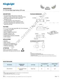 APA2107SYCK Datasheet Cover