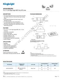 APA3010SRCPRV Datasheet Cover