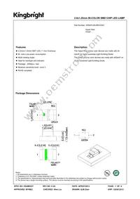 APB2012SURKCGKC Datasheet Cover