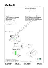 APB2012SURKSYKC Datasheet Cover