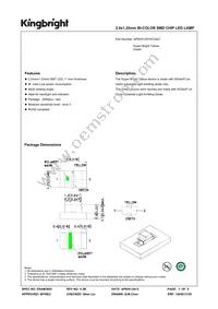 APB2012SYKCGKC Datasheet Cover