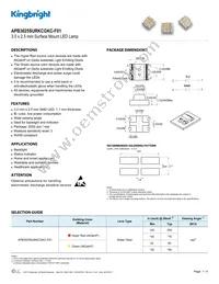 APB3025SURKCGKC-F01 Datasheet Cover