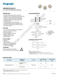 APB3025SYKCGKC-F01 Datasheet Cover