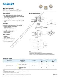 APB3025YSGC-F01 Datasheet Cover