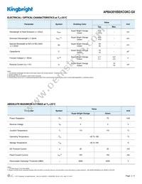 APBA3010SEKCGKC-GX Datasheet Page 2