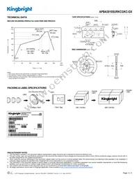 APBA3010SURKCGKC-GX Datasheet Page 4