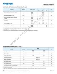 APBD3224LVBDZGKC Datasheet Page 2