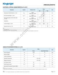 APBD3224LZGKSYKC Datasheet Page 2