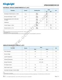 APBDA3020QBDCGKC-GX Datasheet Page 2