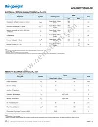 APBL3025SYKCGKC-F01 Datasheet Page 2