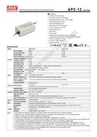 APC-12-350 Datasheet Cover