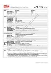 APC-12E-700 Datasheet Page 2