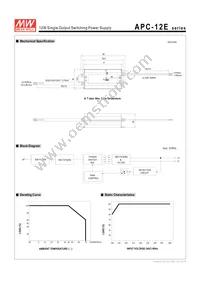 APC-12E-700 Datasheet Page 3
