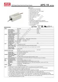 APC-16-700 Datasheet Cover
