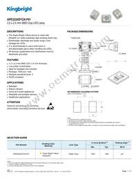 APD3224SYCK-F01 Datasheet Cover