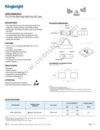 APDA1806SURCK Datasheet Cover