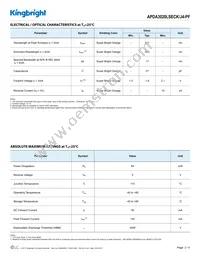 APDA3020LSECK/J4-PF Datasheet Page 2